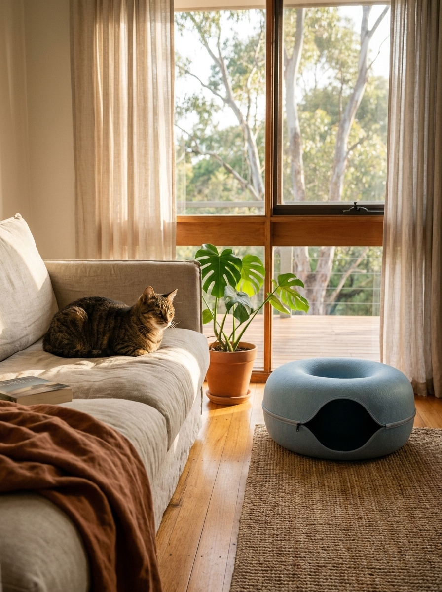 Indoors is the new normal for Aussie cats. Boredom doesn't have to be.