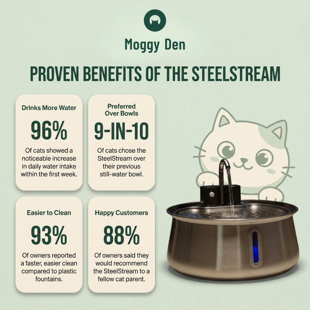 Moggy Den SteelStream