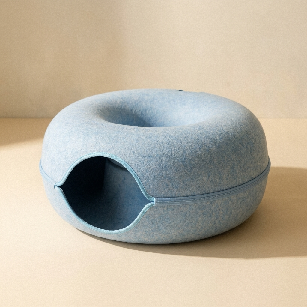 The Moggy Den™ — 3-in-1 Felt Cat Den